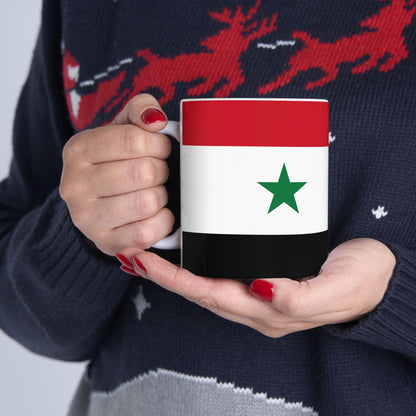 Syria Flag Coffee Tea Mug 11oz 15oz | Rep Ya Flag Ceramic Mug