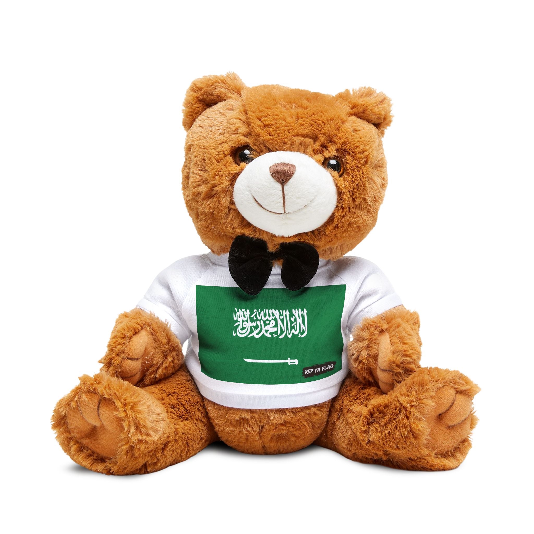 Saudi Arabia Flag Teddy Bear | Saudi Plush Gift | KSA Heritage Bear | Cultural Keepsake | Baby Gift Stuffed Animal | Rep Ya Flag