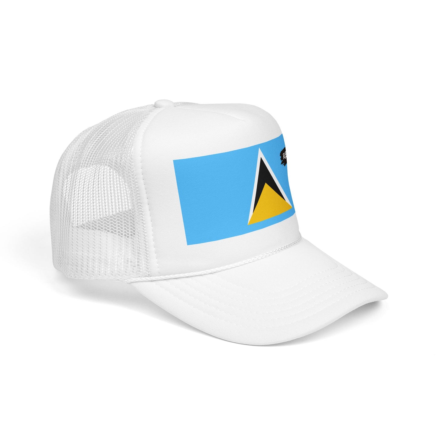 Saint Lucia Flag Foam Trucker Hat | Saint Lucian Pride Snapback Cap | Rep Ya Flag