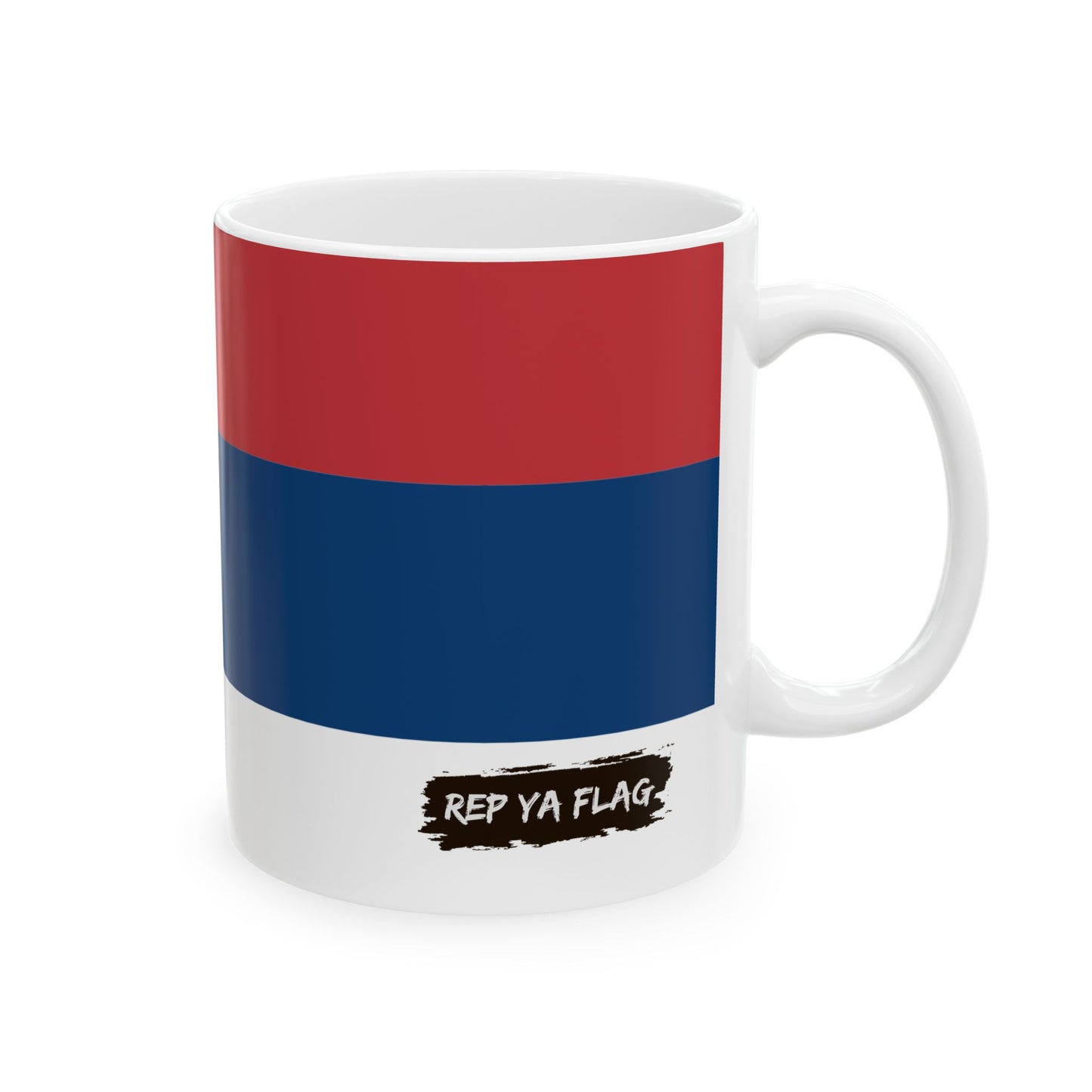 Serbia Flag Coffee Mug 11oz & 15oz | Serbian Heritage Ceramic Coffee Tea Mug | Rep Ya Flag