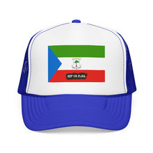 Equatorial Guinea Flag Foam Trucker Hat | Equatoguinean Pride Snapback Cap | Rep Ya Flag