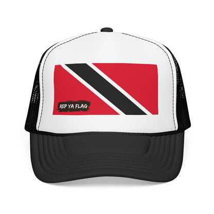 Trinidad and Tobago Flag Foam Trucker Hat | Rep Ya Flag design