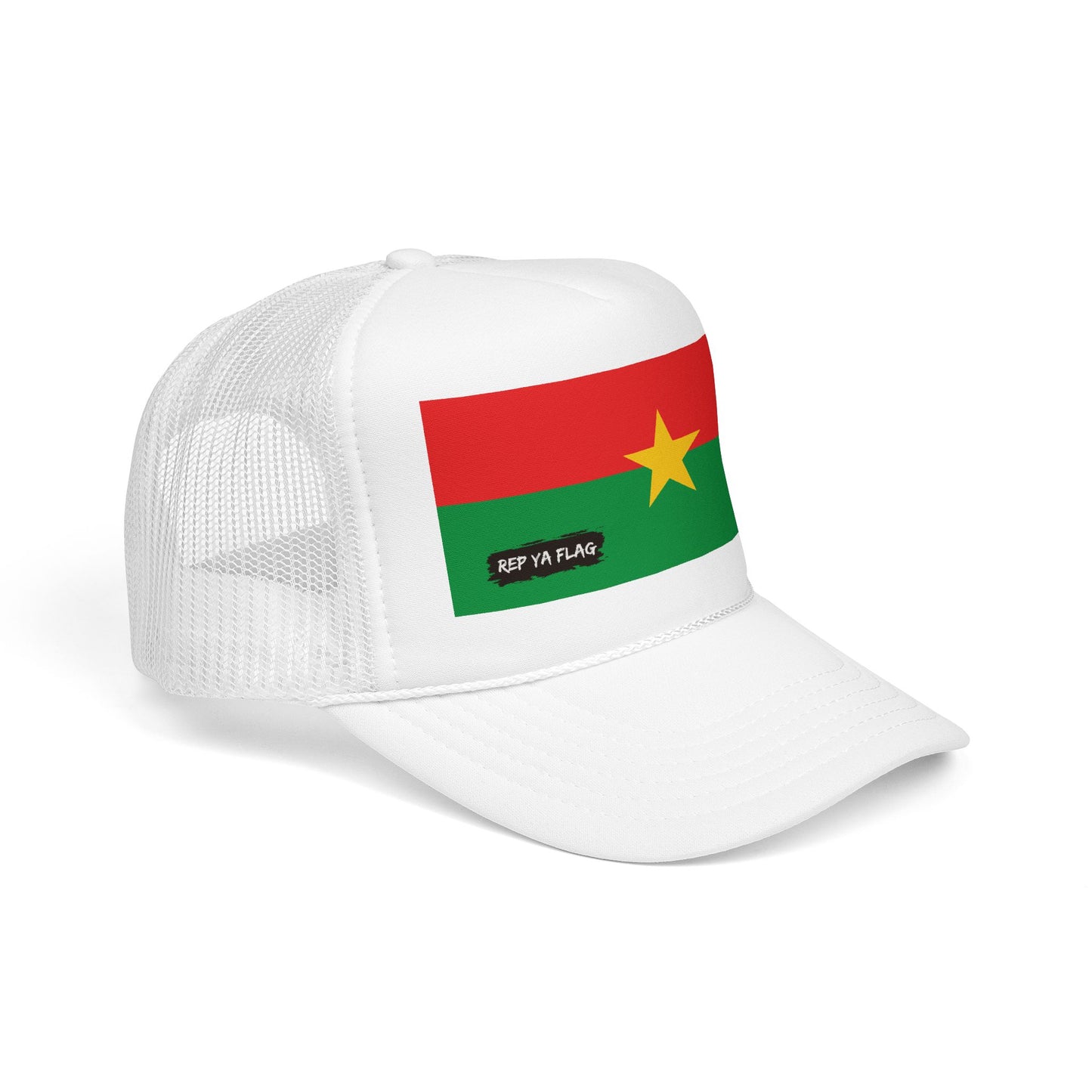 Burkina Faso Flag Foam Trucker Hat | Burkinabé Pride Snapback Cap | Rep Ya Flag