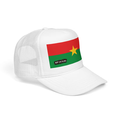 Burkina Faso Flag Foam Trucker Hat | Burkinabé Pride Snapback Cap | Rep Ya Flag