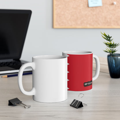 Bahrain Flag Coffee Mug | Bahraini Pride Ceramic Tea Mug 11oz & 15oz | Rep Ya Flag