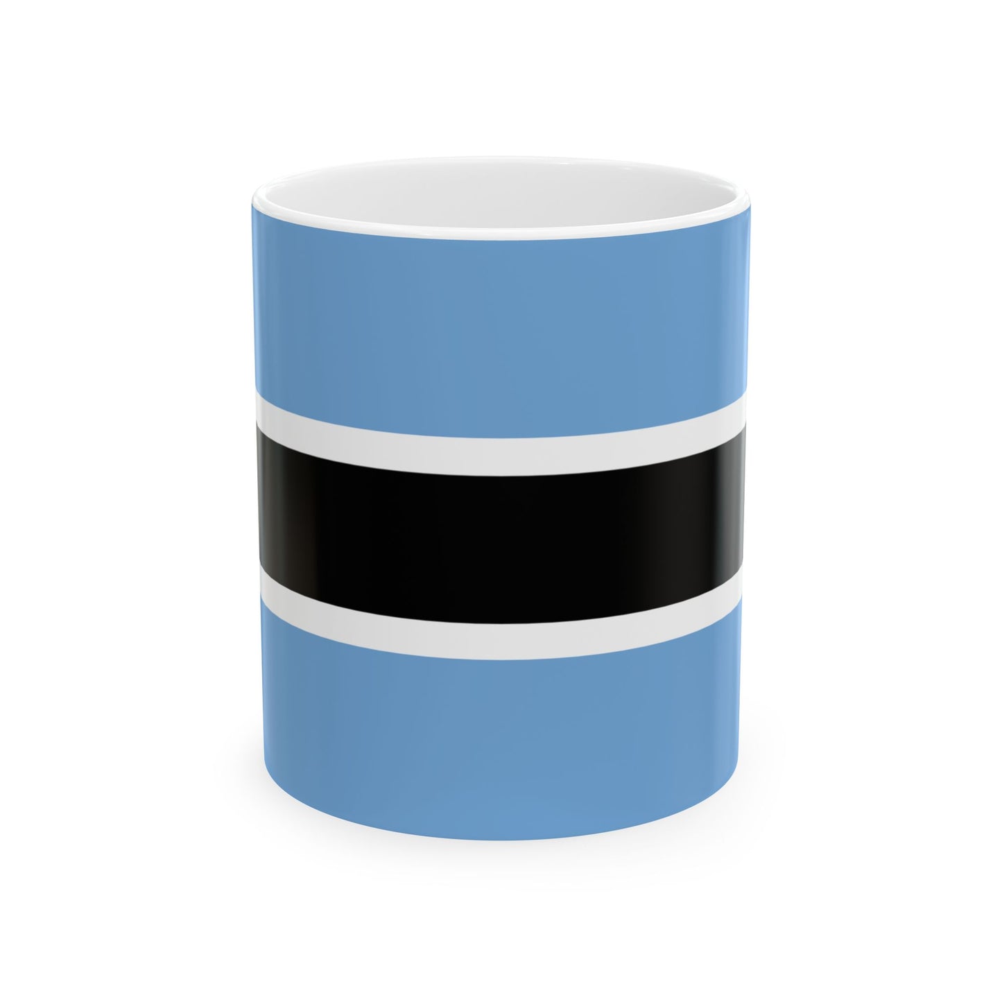 Botswana Flag Coffee Tea Mug 11oz 15oz | Rep Ya Flag Ceramic Mug