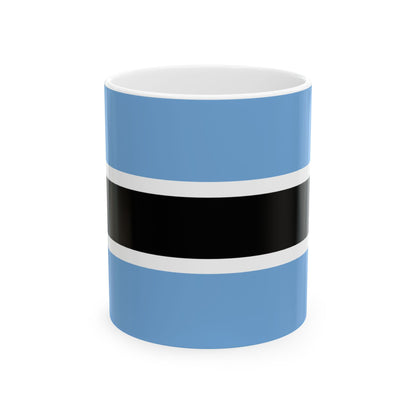 Botswana Flag Coffee Tea Mug 11oz 15oz | Rep Ya Flag Ceramic Mug