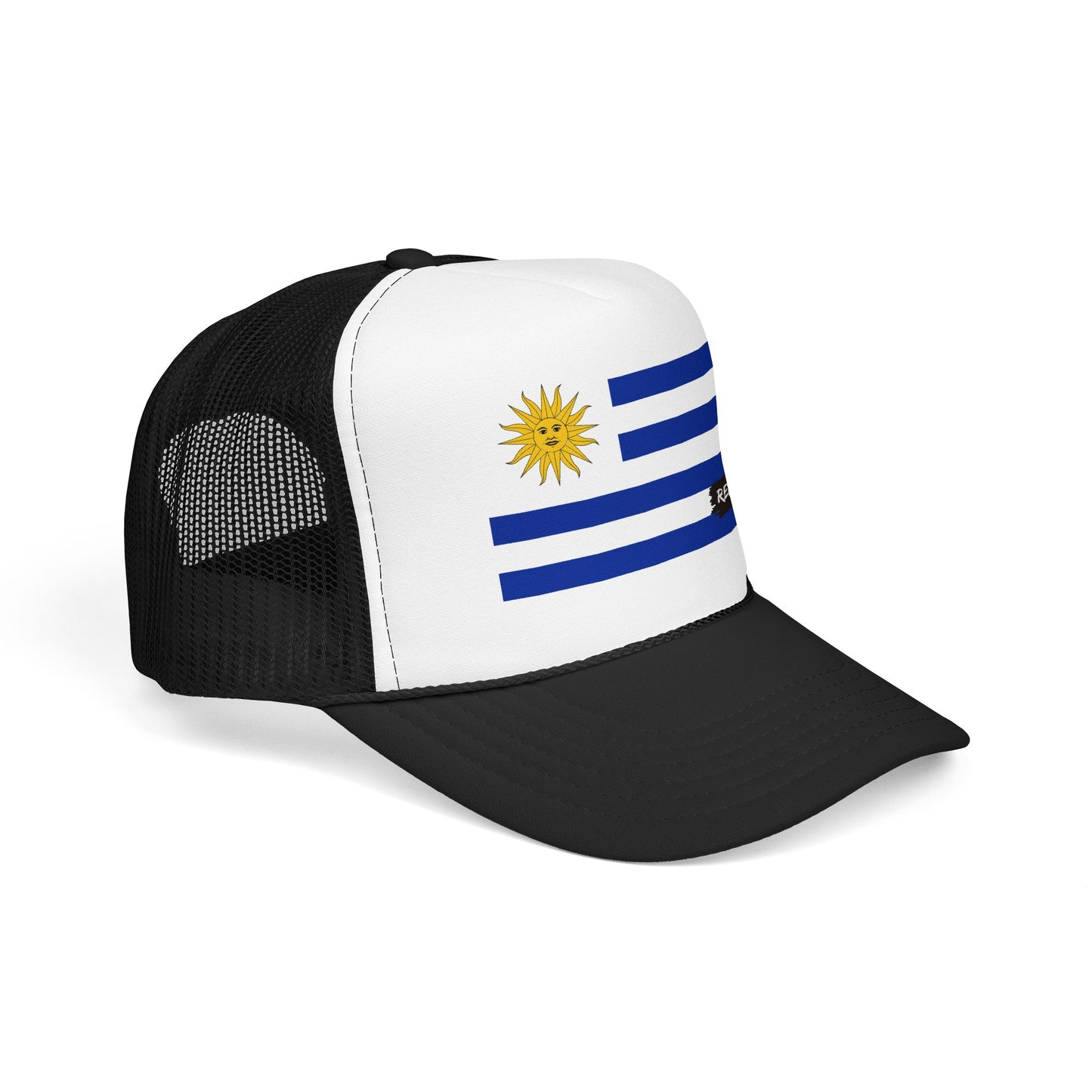 Uruguay Flag Foam Trucker Hat | Rep Ya Flag design