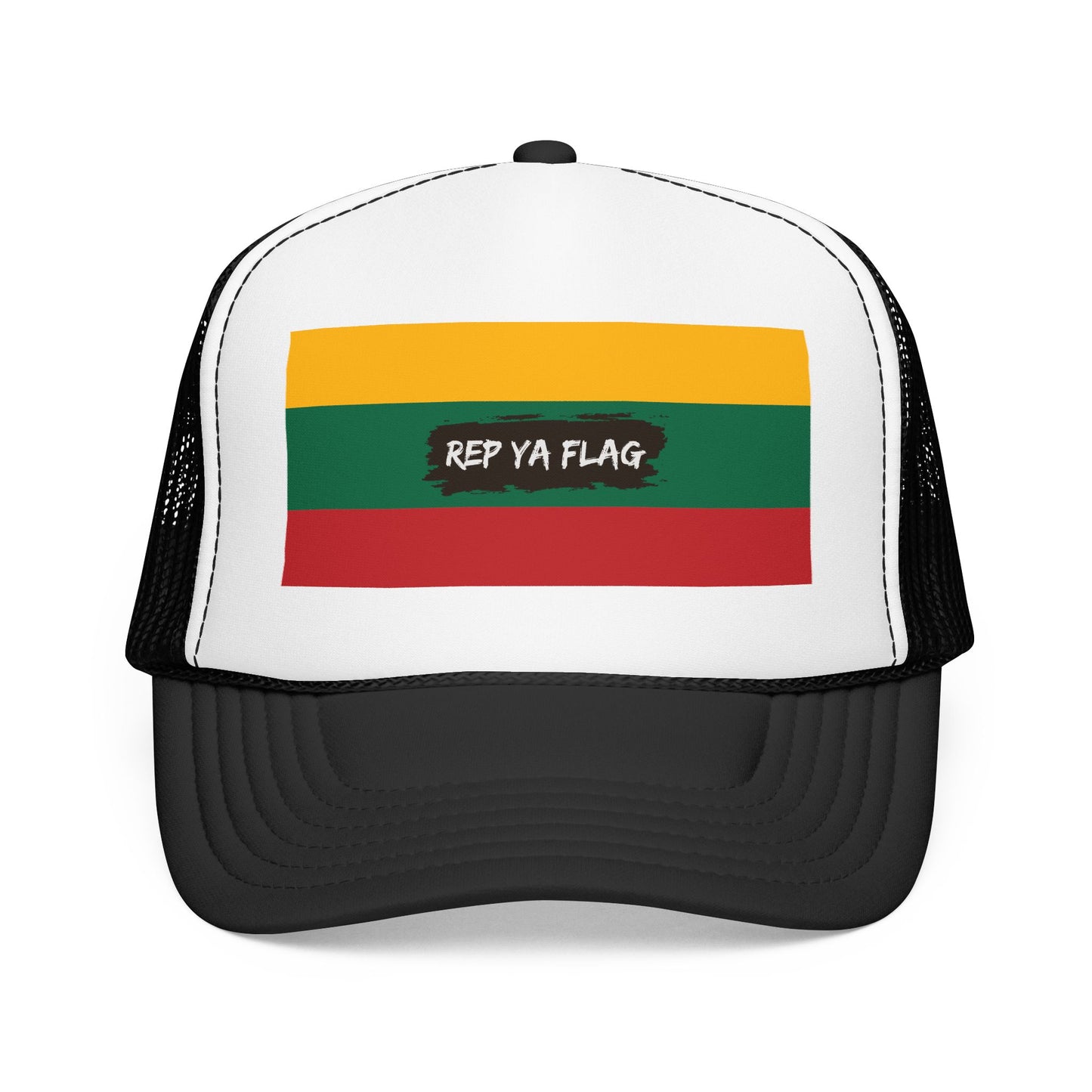Lithuania Flag Foam Trucker Hat | Lithuanian Pride Snapback Cap | Rep Ya Flag