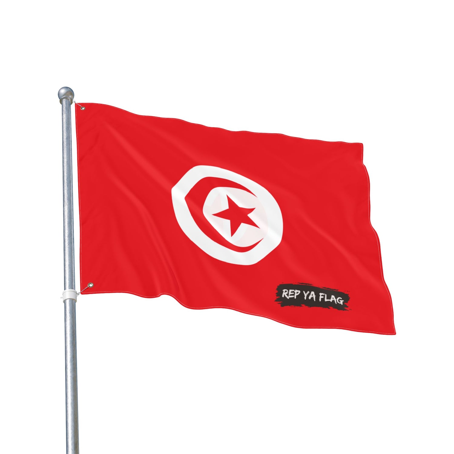 Tunisia Flag Garden Banner | Double-Sided Outdoor Flag | Rep Ya Flag
