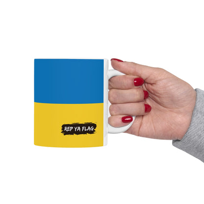 Ukraine Flag Coffee Tea Mug 11oz 15oz | Rep Ya Flag Ceramic Mug