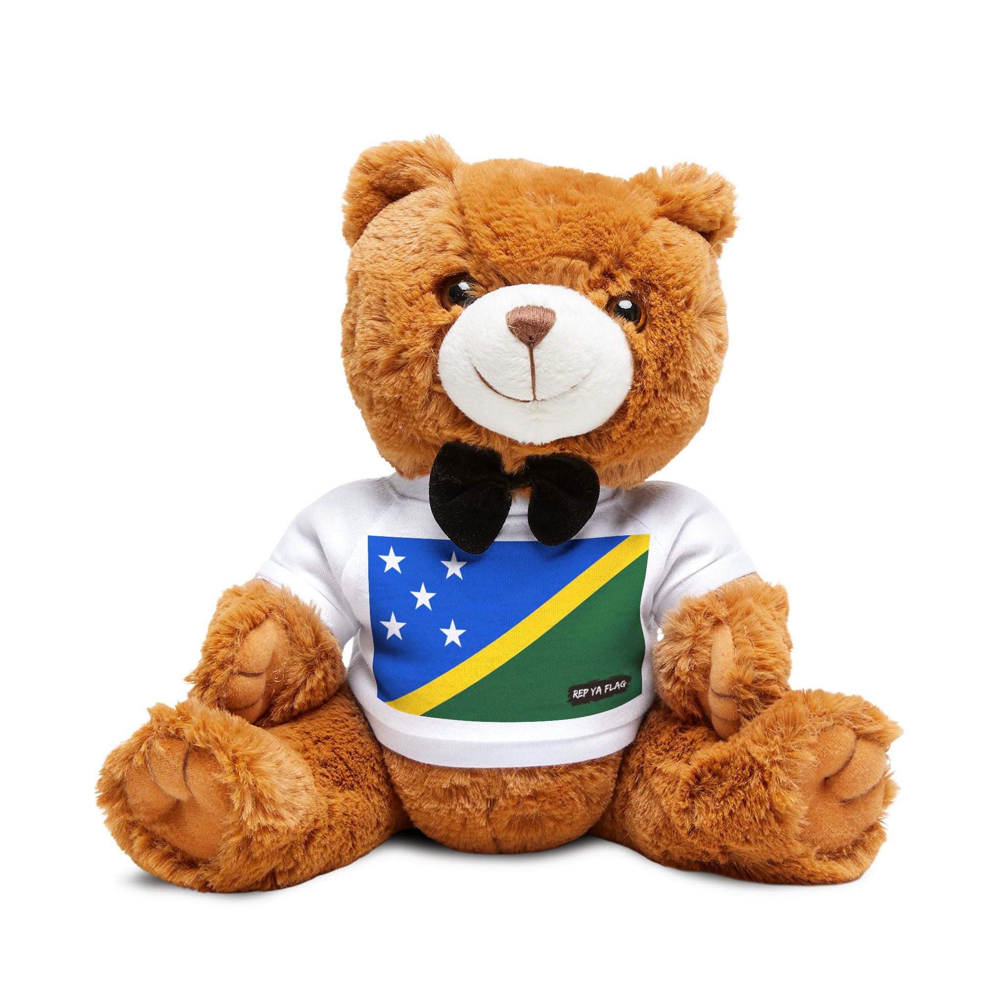 Solomon Islands Flag Teddy Bear | Solomon Islander Plush Gift | Heritage Bear | Cultural Keepsake | Baby Gift Stuffed Animal | Rep Ya Flag
