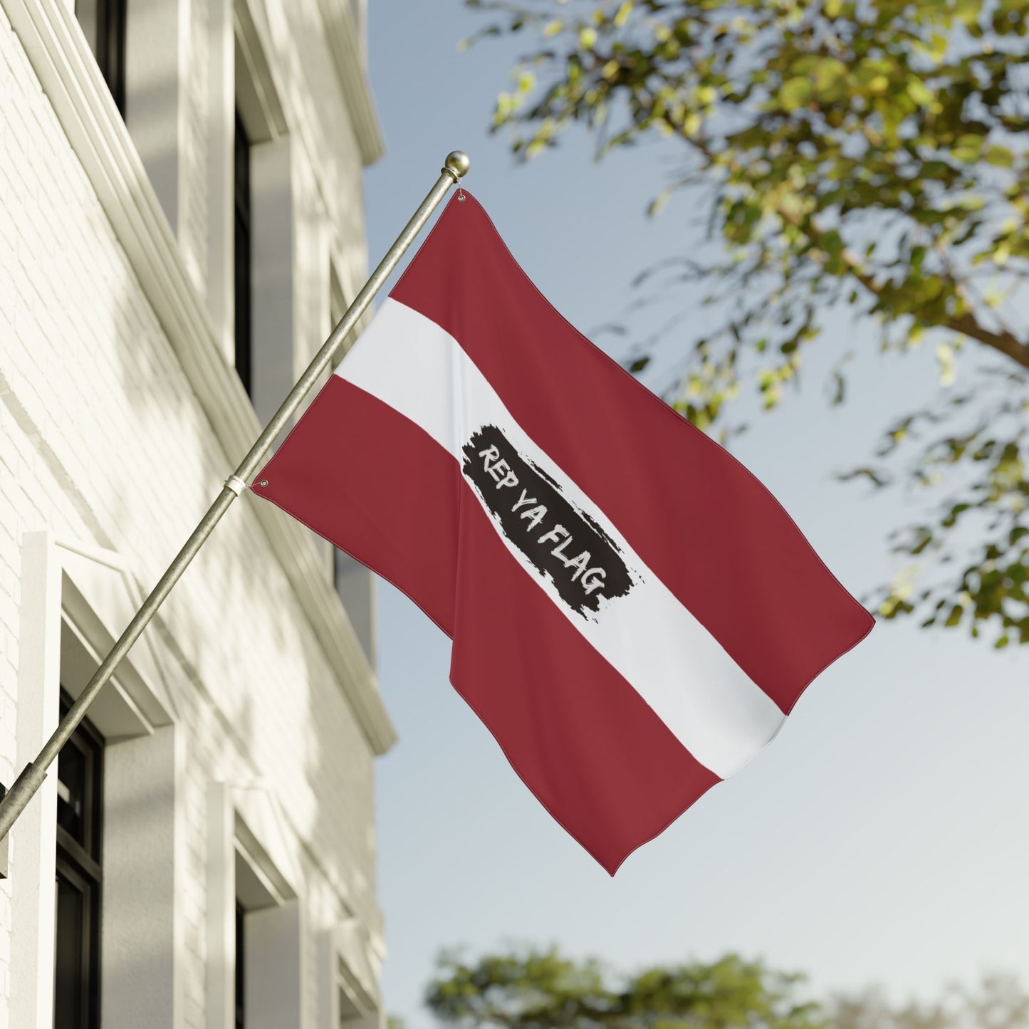 Latvia Flag Garden Banner | Double Sided Outdoor Flag | Rep Ya Flag