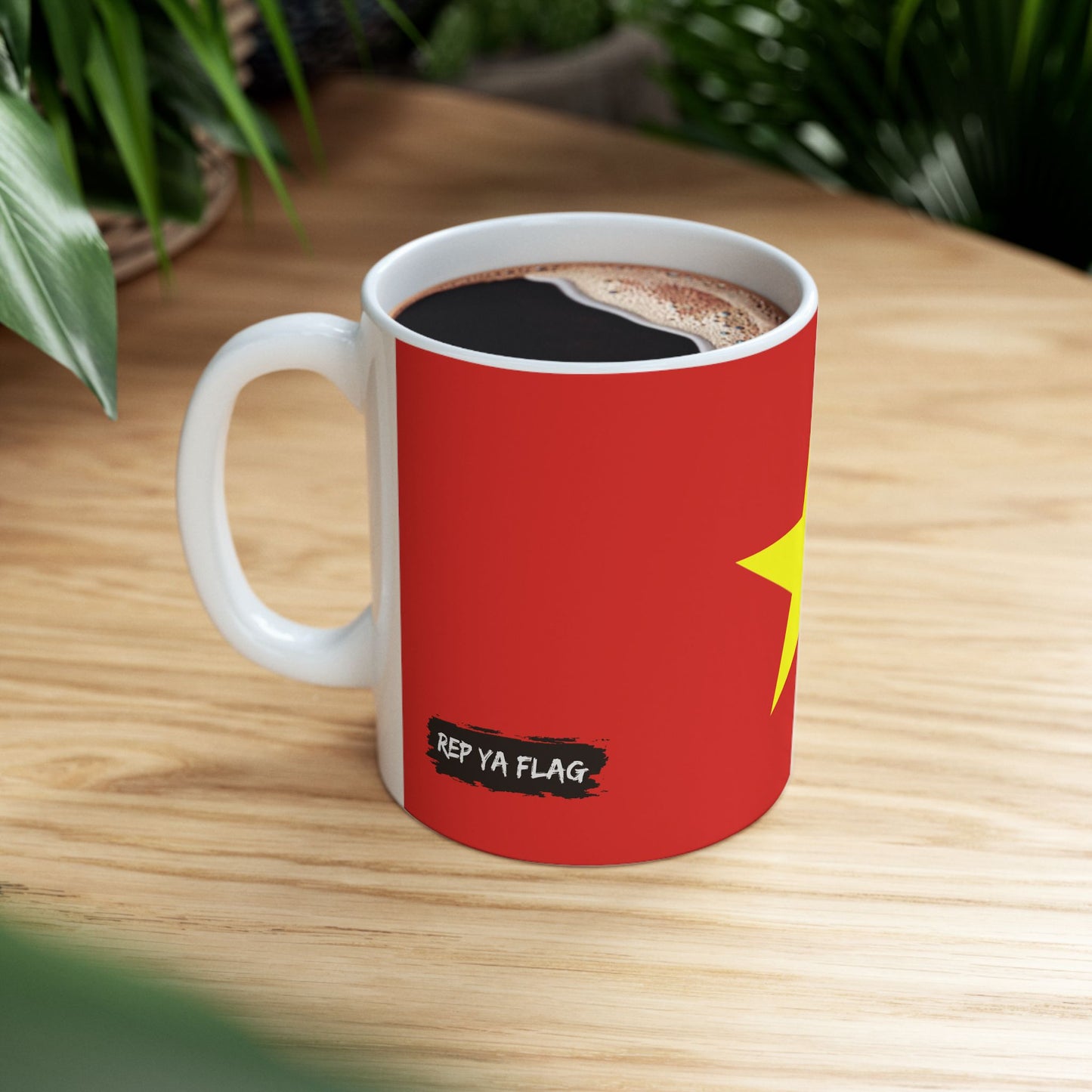 Vietnam Flag | Coffee Tea Ceramic Mug Cup | 11oz 15oz | Rep Ya Flag