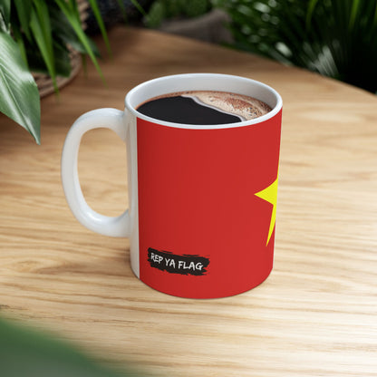 Vietnam Flag | Coffee Tea Ceramic Mug Cup | 11oz 15oz | Rep Ya Flag