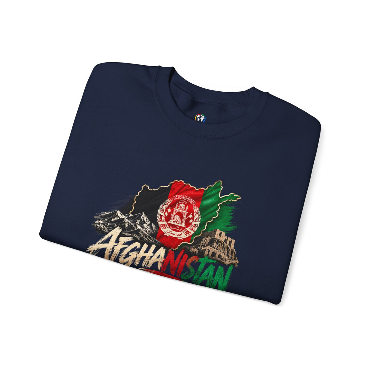 Afghanistan Flag Crewneck Sweatshirt — Patriotic Afghan Pride Sweater