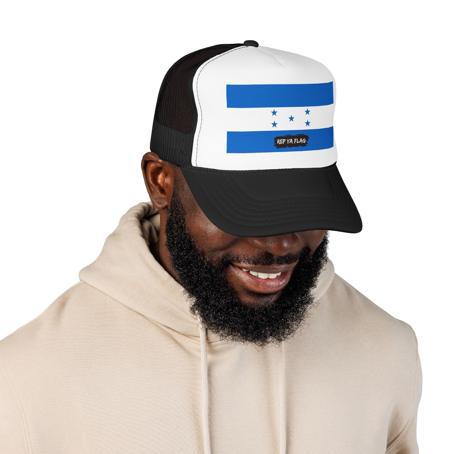 Honduras Flag Foam Trucker Hat | Honduran Pride Snapback Cap | Rep Ya Flag