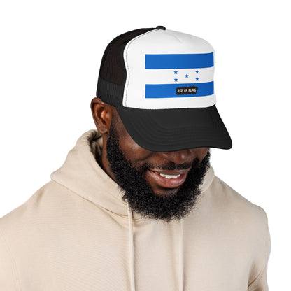 Honduras Flag Foam Trucker Hat | Honduran Pride Snapback Cap | Rep Ya Flag