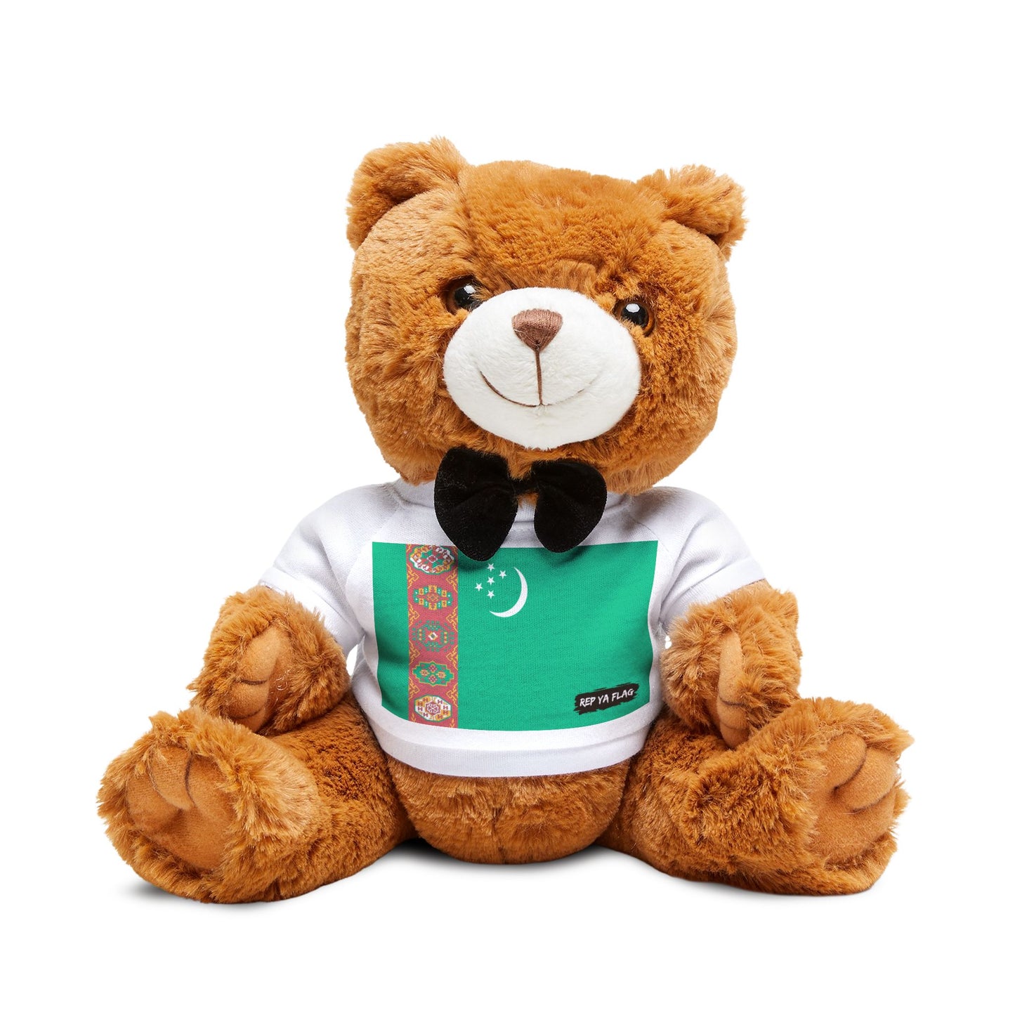 Turkmenistan Teddy Bear | Turkmenistan Flag Plush | Turkmen Gift | Cultural Stuffed Animal | Heritage Keepsake Bear