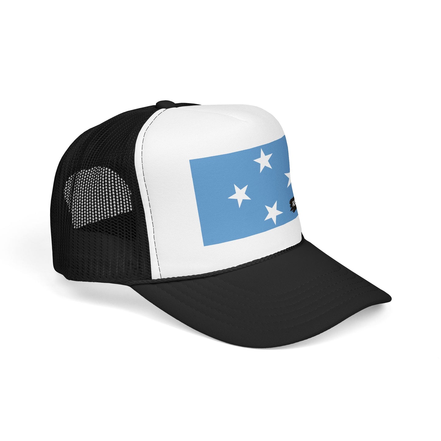 Micronesia Flag Foam Trucker Hat | Micronesian Pride Snapback Cap | Rep Ya Flag