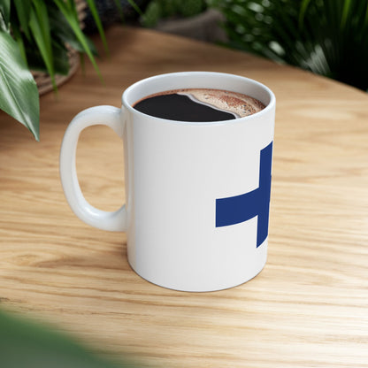 Finland Flag Coffee Tea Mug 11oz 15oz | Rep Ya Flag Ceramic Mug