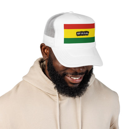 Bolivia Flag Foam Trucker Hat | Bolivian Pride Snapback Cap | Rep Ya Flag