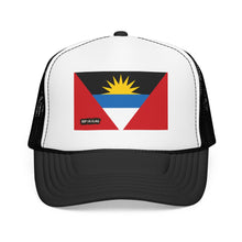 Antigua & Barbuda Flag Foam Trucker Hat | Caribbean Pride Snapback Cap | Rep Ya Flag