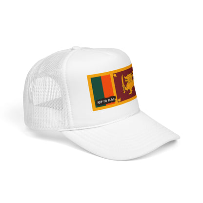 Sri Lanka Flag Foam Trucker Hat | Rep Ya Flag design