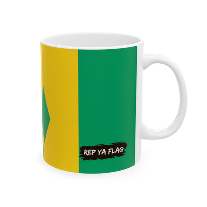 Saint Vincent and the Grenadines Flag Coffee Tea Mug 11oz 15oz | Rep Ya Flag Ceramic Mug