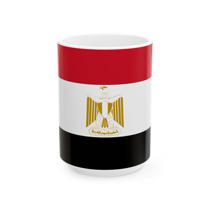 Egypt Flag Coffee Tea Mug 11oz 15oz | Rep Ya Flag Ceramic Mug