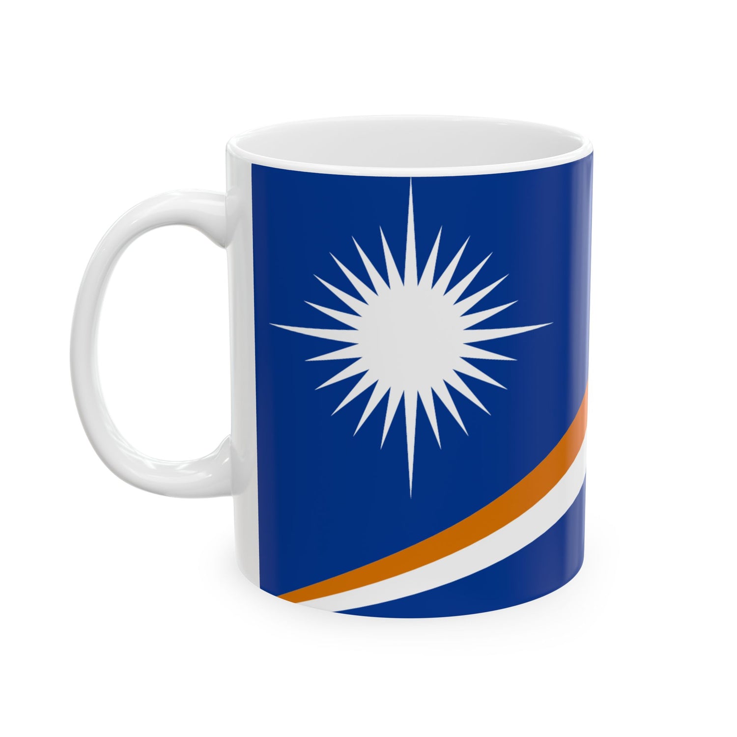 Marshall Islands Flag Coffee Tea Mug 11oz 15oz | Rep Ya Flag Ceramic Mug