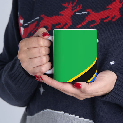 Tanzania Flag Coffee Tea Mug 11oz 15oz | Rep Ya Flag Ceramic Mug
