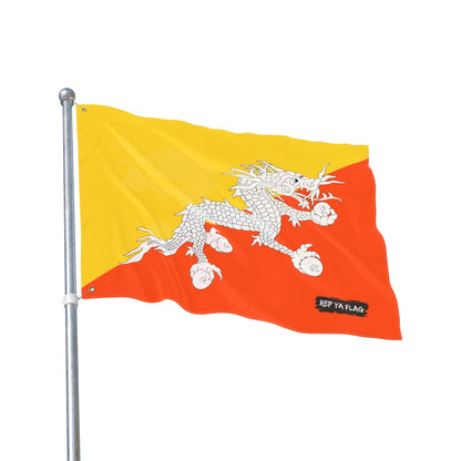 Bhutan Flag Garden Banner | Double Sided Outdoor Flag | Rep Ya Flag