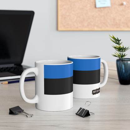 Estonia Flag Coffee Tea Mug 11oz 15oz | Rep Ya Flag Ceramic Mug