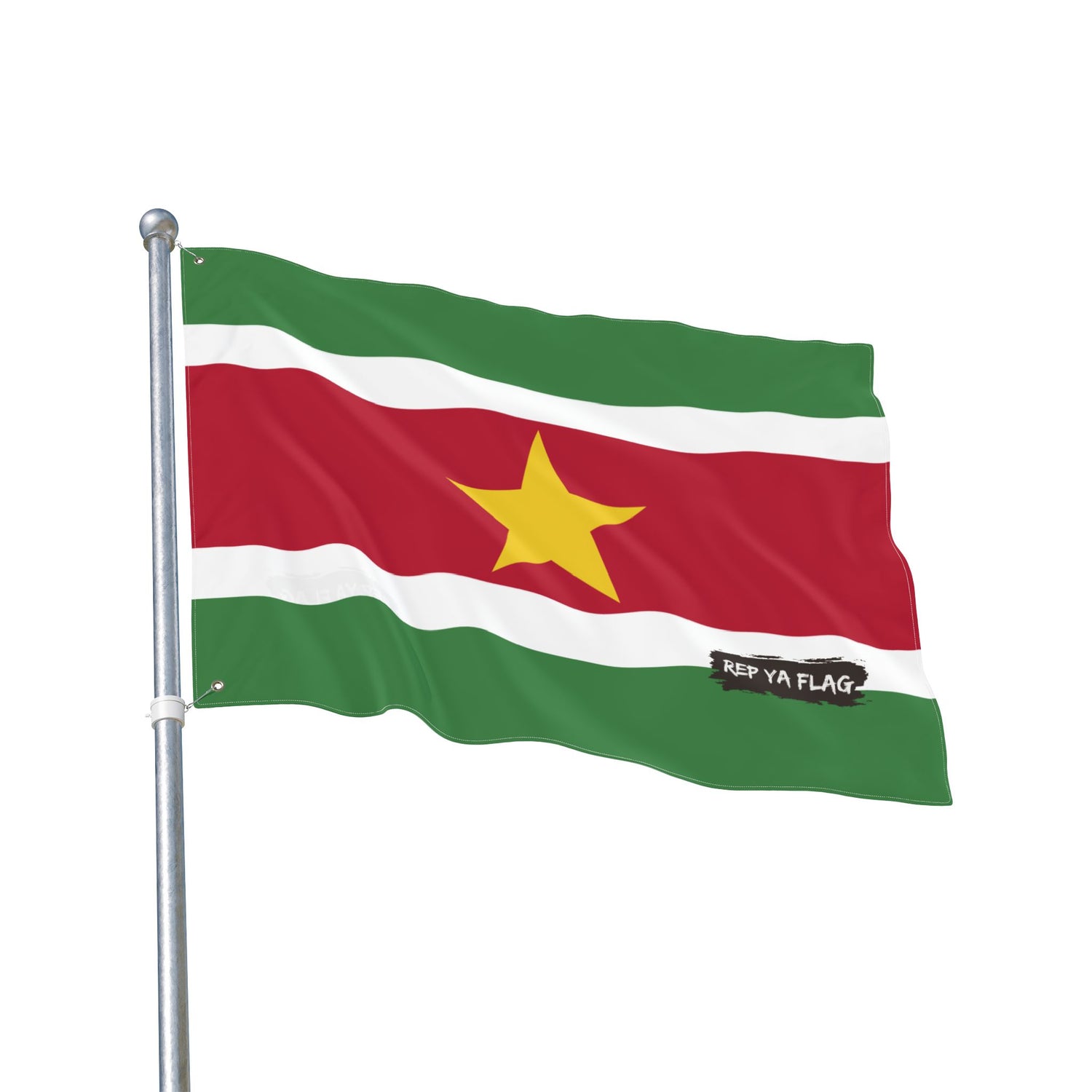 Suriname Flag Garden Banner | Double-Sided Outdoor Flag | Rep Ya Flag