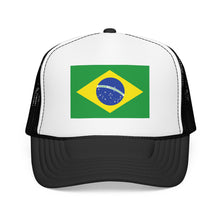 Brazil Flag Foam Trucker Hat | Brazilian Pride Snapback Cap | Rep Ya Flag
