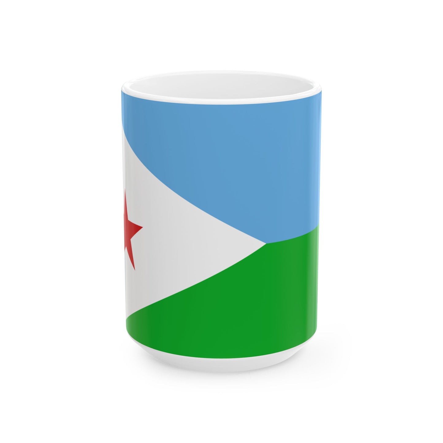 Djibouti Flag Coffee Tea Mug 11oz 15oz | Rep Ya Flag Ceramic Mug