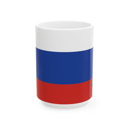 Russia Flag Coffee Tea Mug 11oz 15oz | Rep Ya Flag Ceramic Mug