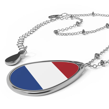 Netherlands Flag Oval Necklace | Dutch Flag Pendant | Heritage Jewelry | Cultural Gift | Rep Ya Flag