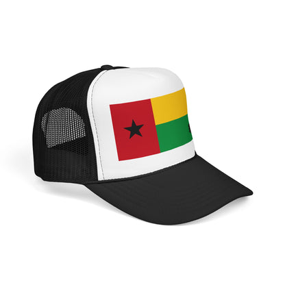 Guinea-Bissau Flag Foam Trucker Hat | Bissau-Guinean Pride Snapback Cap | Rep Ya Flag