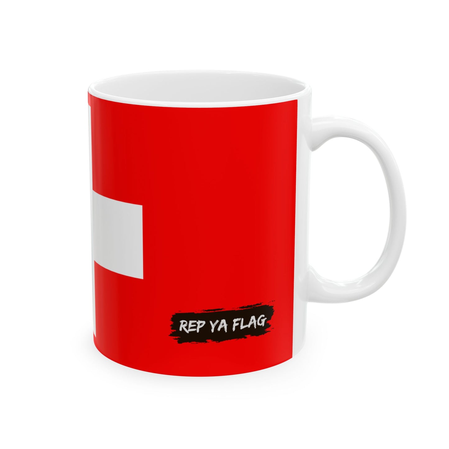 Switzerland Flag Coffee Tea Mug 11oz 15oz | Rep Ya Flag Ceramic Mug