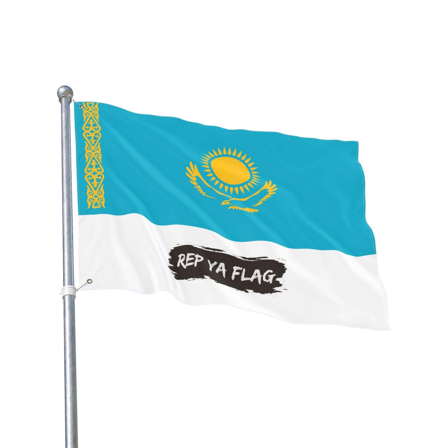 Kazakhstan Flag Garden Banner | Double Sided Outdoor Flag | Rep Ya Flag
