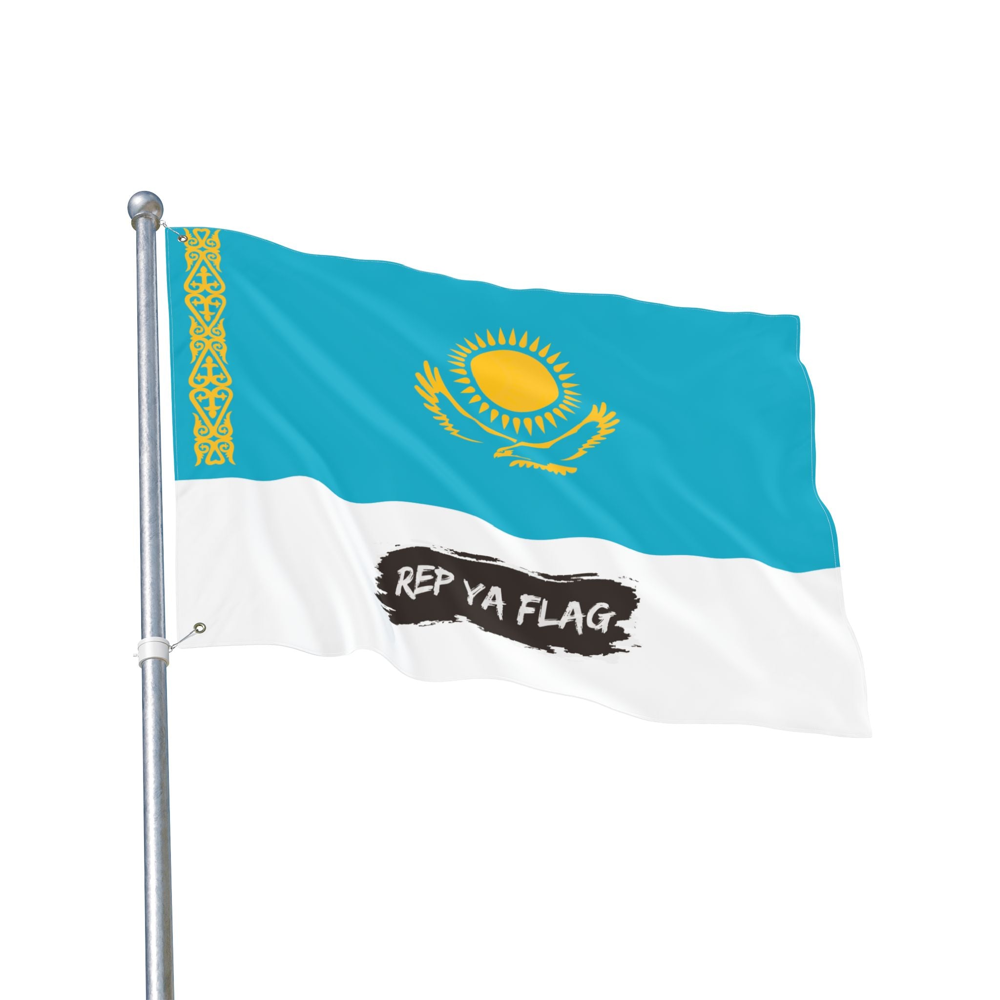Kazakhstan Flag Garden Banner | Double Sided Outdoor Flag | Rep Ya Flag
