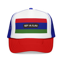 Gambia Flag Foam Trucker Hat | Gambian Pride Snapback Cap | Rep Ya Flag