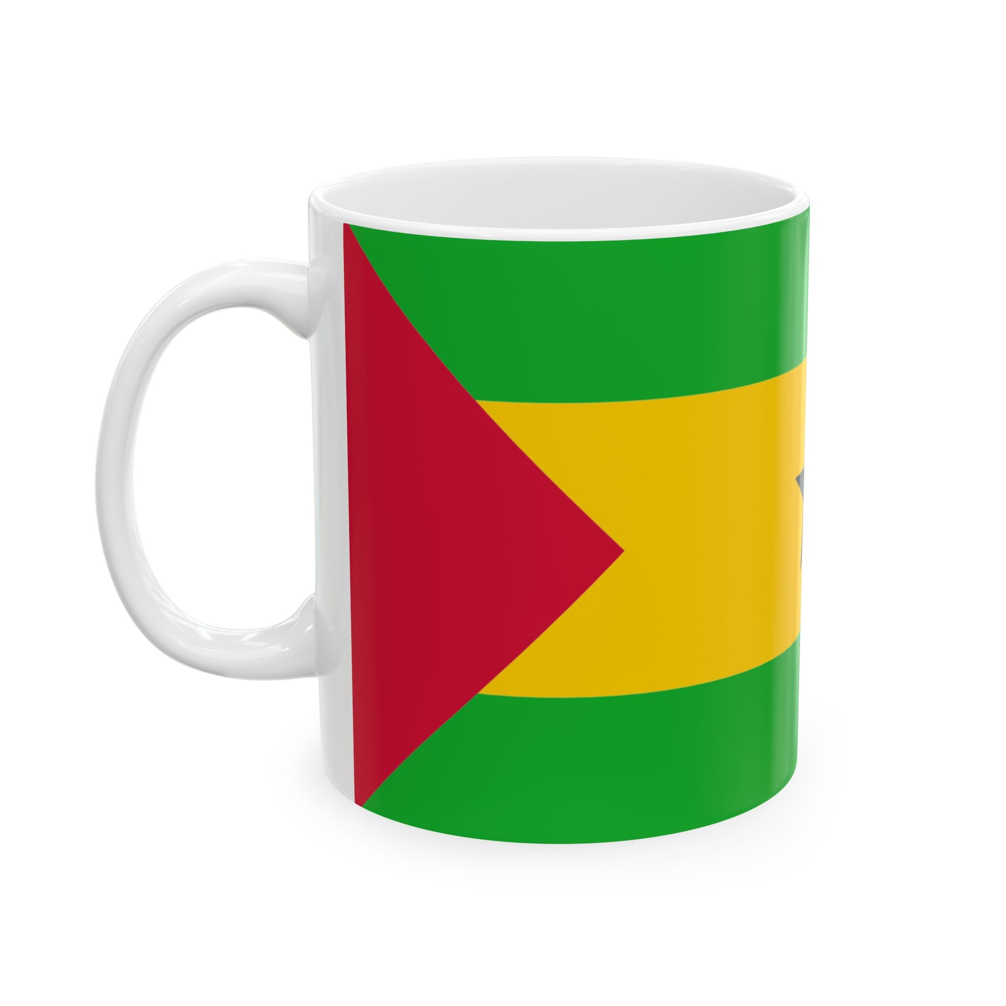 São Tomé and Príncipe Flag Coffee Mug 11oz & 15oz | São Toméan Heritage Ceramic Mug | Rep Ya Flag