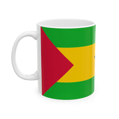 São Tomé and Príncipe Flag Coffee Mug 11oz & 15oz | São Toméan Heritage Ceramic Mug | Rep Ya Flag