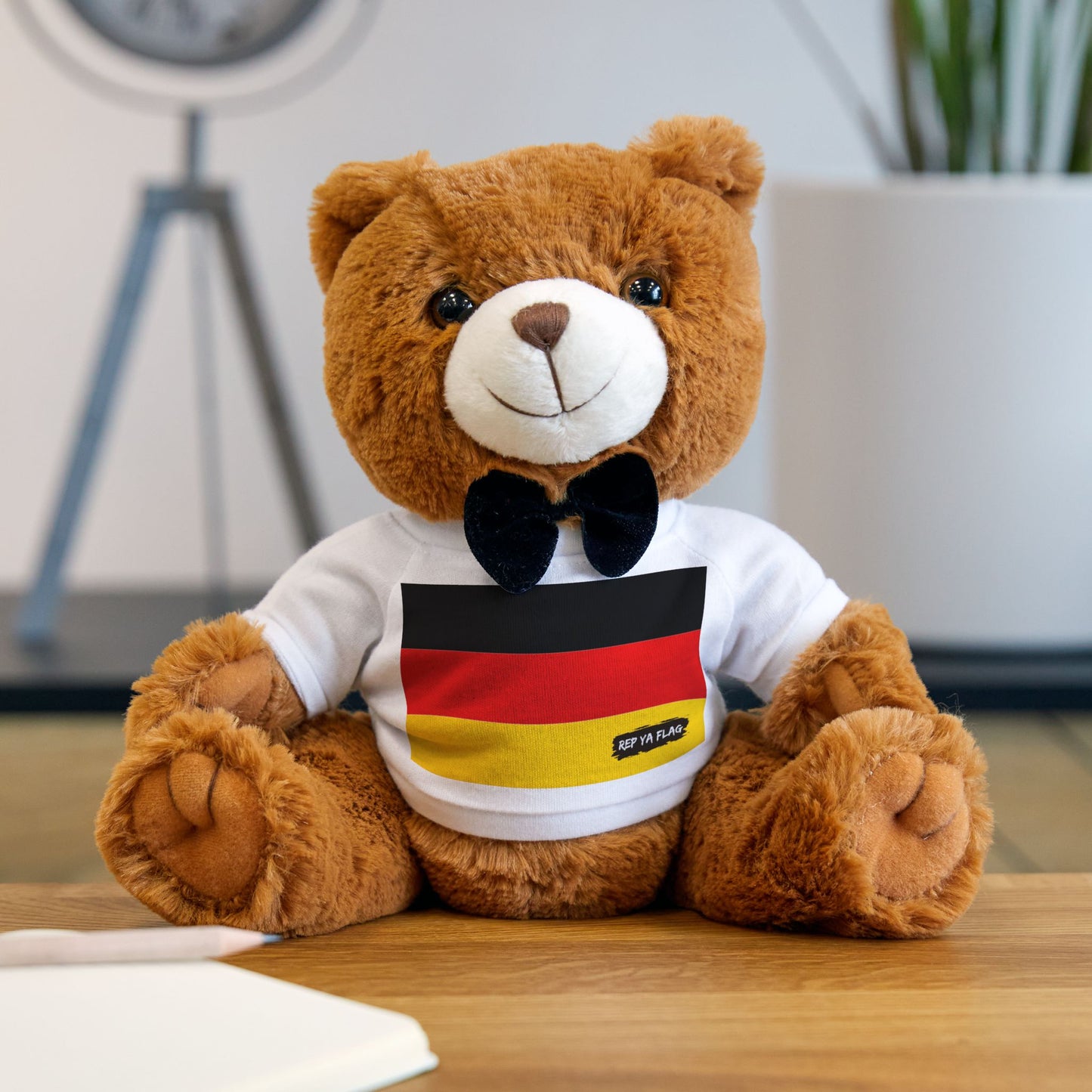 Germany Flag Teddy Bear | German Heritage Plush Gift | Rep Ya Flag