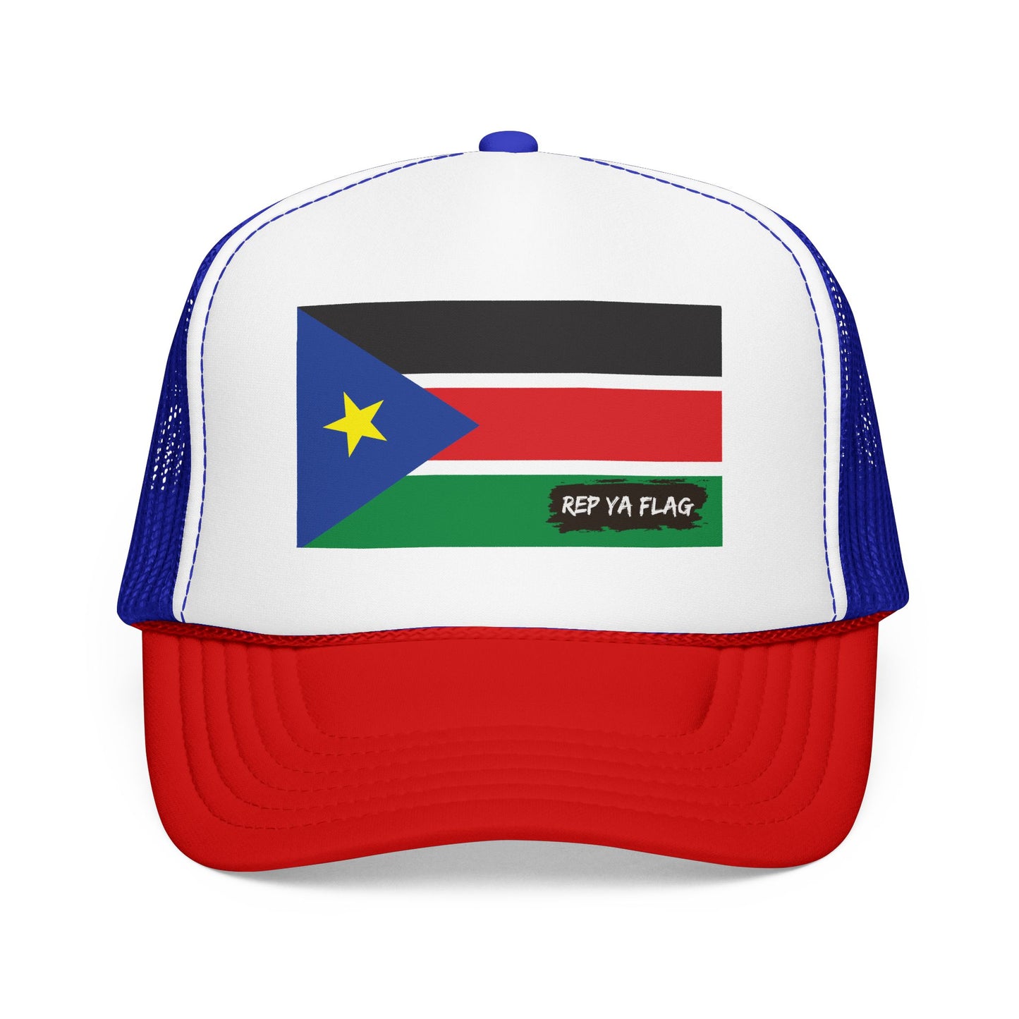 South Sudan Flag Foam Trucker Hat | Rep Ya Flag
