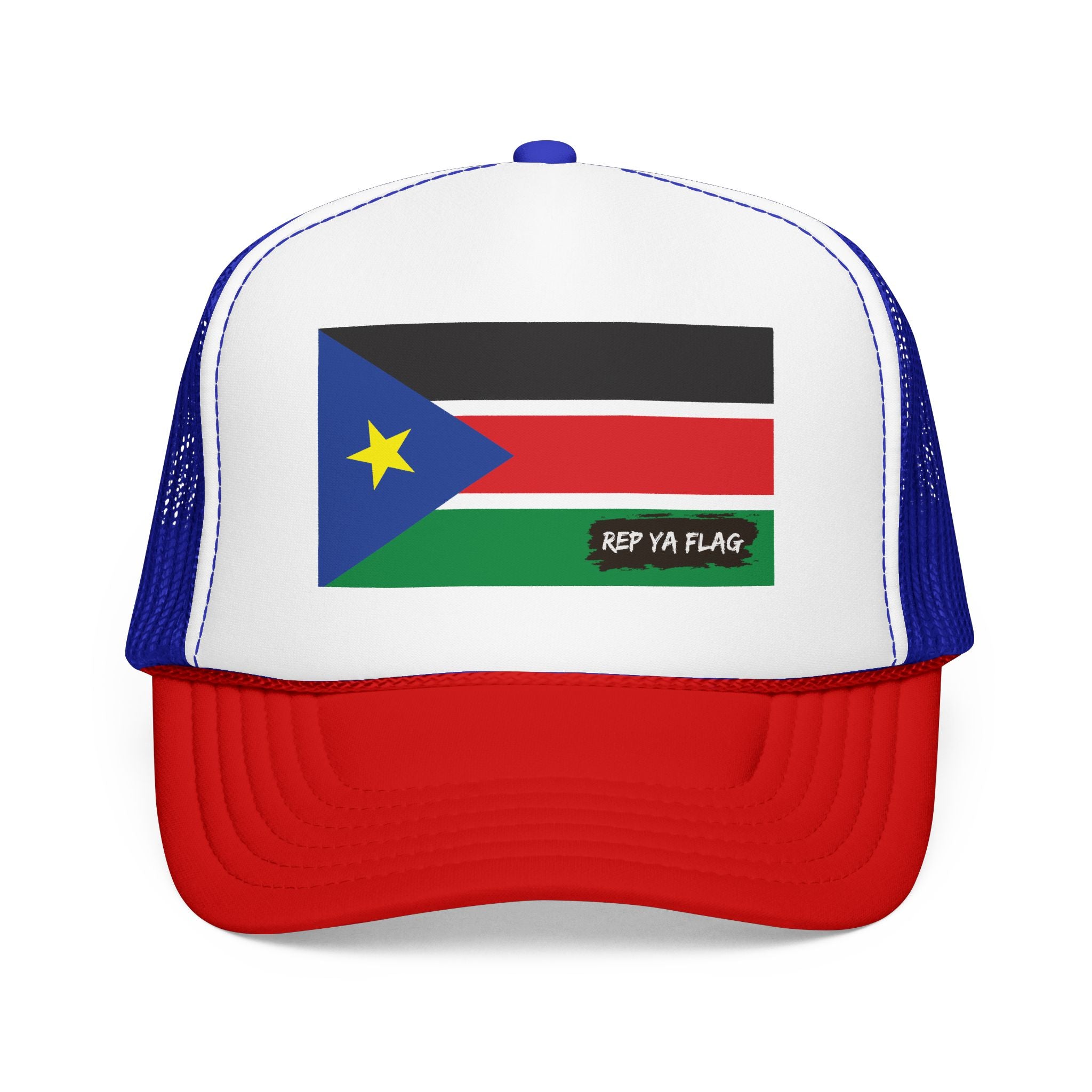 South Sudan Flag Foam Trucker Hat | Rep Ya Flag