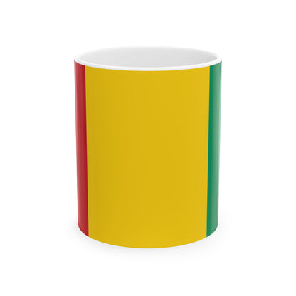 Guinea Flag Coffee Tea Mug 11oz 15oz | Rep Ya Flag Ceramic Mug
